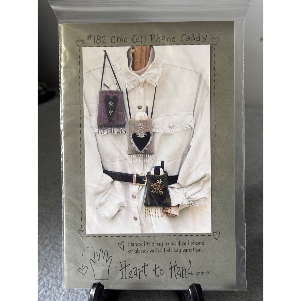 #182 Chic Cell Phone Caddy Sewing Pattern By Heart To Hand